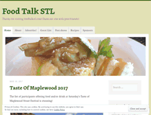 Tablet Screenshot of foodtalkstl.com
